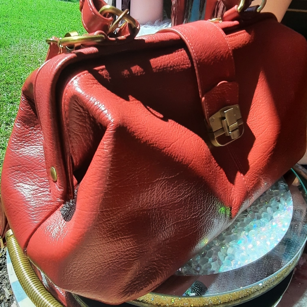 Ameri Leather Doctor’s Handbag Satchel Crossbody … - image 5